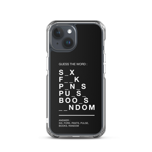 Guess The Word (Funny) iPhone Case