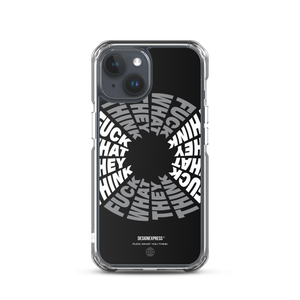 F**ck What They Think Grayscale iPhone Case