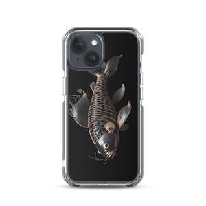 Minimalism Copperplate Art Fish iPhone Case