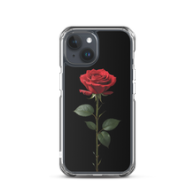 Red Rose on Black iPhone Case