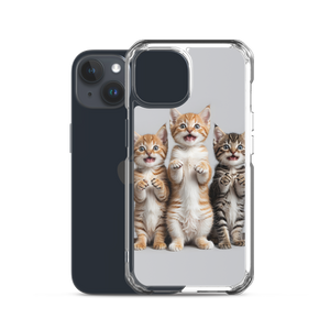 Funny Tripple Cats iPhone Case