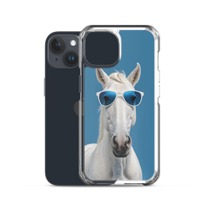 Cool Blue Horse iPhone Case