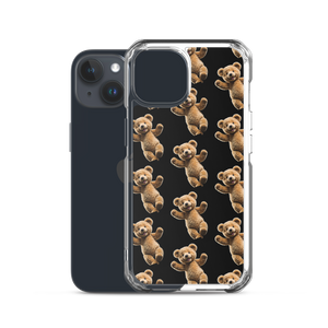 Happy Teddy Bear Pattern iPhone Case