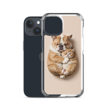 Cute Baby Cat and Dog Sleep iPhone Case