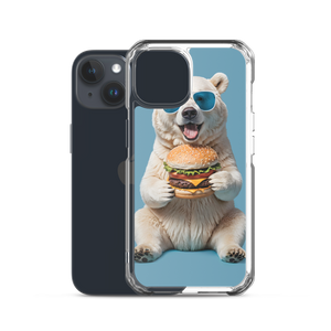 Polar Bear and Burger iPhone Case