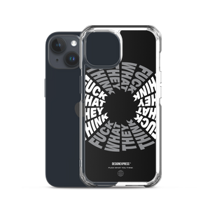 F**ck What They Think Grayscale iPhone Case