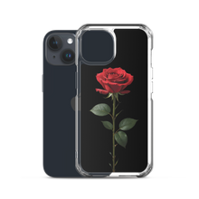 Red Rose on Black iPhone Case