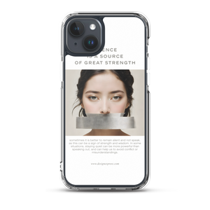 Silence Lao Tzu iPhone Case