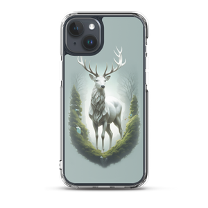 Green White Deer iPhone Case