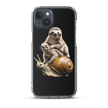 Sloth Riding A Snail iPhone Case