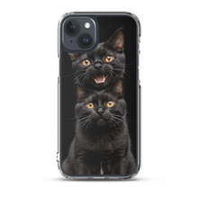 Two Black Cats Follows iPhone Case