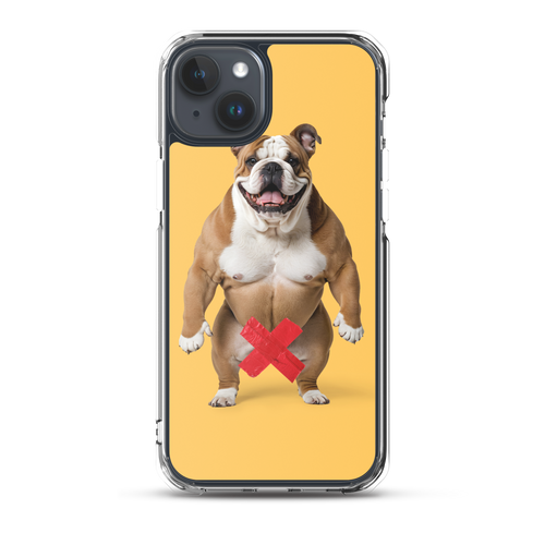 Bulldog X-Tape Yellow iPhone Case