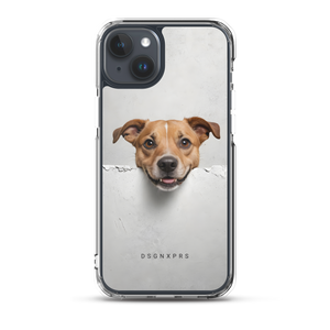 Smile Dog Peep iPhone Case