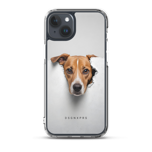 Funny Sad Dog Peep iPhone Case