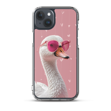 Cute Pink Swan iPhone Case