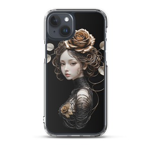 Lady Rose Copper Wire Art iPhone Case