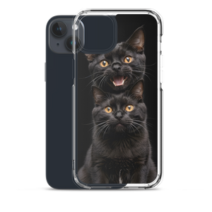 Two Black Cats Follows iPhone Case