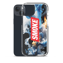 Blue Smoke Fire iPhone Case