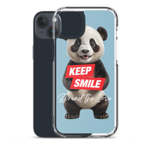 Keep Smile Blue Panda iPhone Case