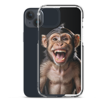 Happy Monkey Black iPhone Case