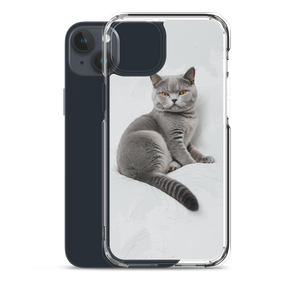 Relaxing British Shorthair Cat iPhone Case