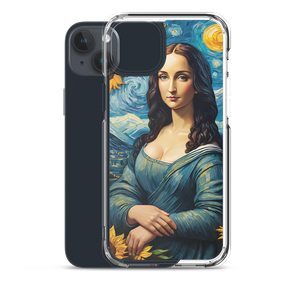 Monalisa Painting in Van Gogh Style iPhone Case