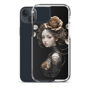 Lady Rose Copper Wire Art iPhone Case