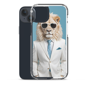 Funky White Lion iPhone Case