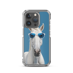 Cool Blue Horse iPhone Case