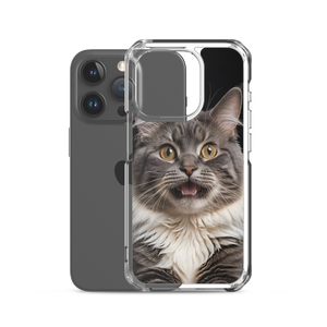 Shocked Cat Face iPhone Case