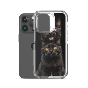 Two Black Cats Follows iPhone Case