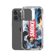 Blue Smoke Fire iPhone Case