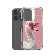 Cute Pink Swan iPhone Case