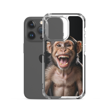 Happy Monkey Black iPhone Case