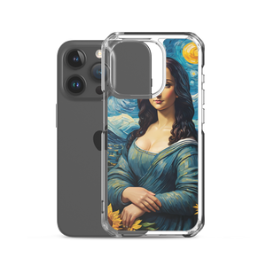 Monalisa Painting in Van Gogh Style iPhone Case