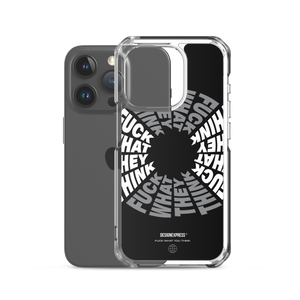 F**ck What They Think Grayscale iPhone Case