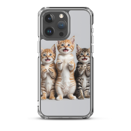 Funny Tripple Cats iPhone Case