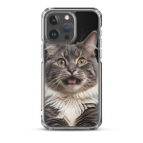 Shocked Cat Face iPhone Case