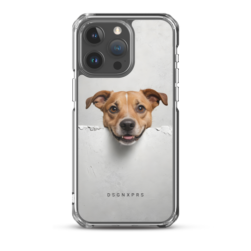 Smile Dog Peep iPhone Case