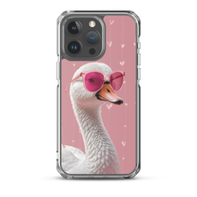 Cute Pink Swan iPhone Case