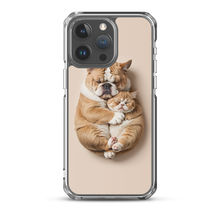 Cute Baby Cat and Dog Sleep iPhone Case