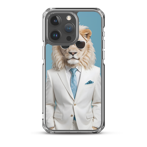 Funky White Lion iPhone Case