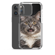 Shocked Cat Face iPhone Case