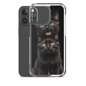 Two Black Cats Follows iPhone Case