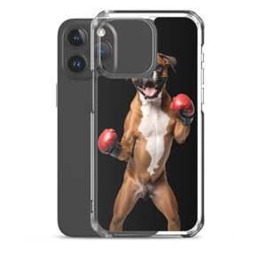 Boxer Boxing Black iPhone Case