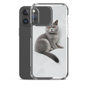 Relaxing British Shorthair Cat iPhone Case