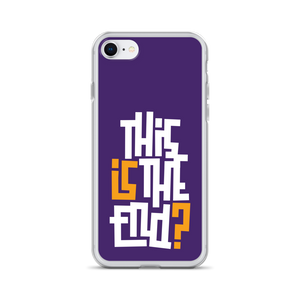 IS/THIS IS THE END? Purple Yellow Reverse iPhone Phone Case