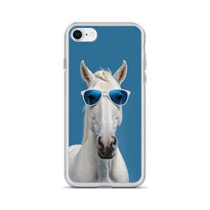 Cool Blue Horse iPhone Case