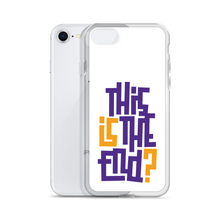 IS/THIS IS THE END? Purple Yellow iPhone Phone Case