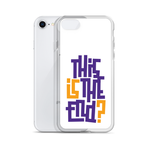 IS/THIS IS THE END? Purple Yellow iPhone Phone Case